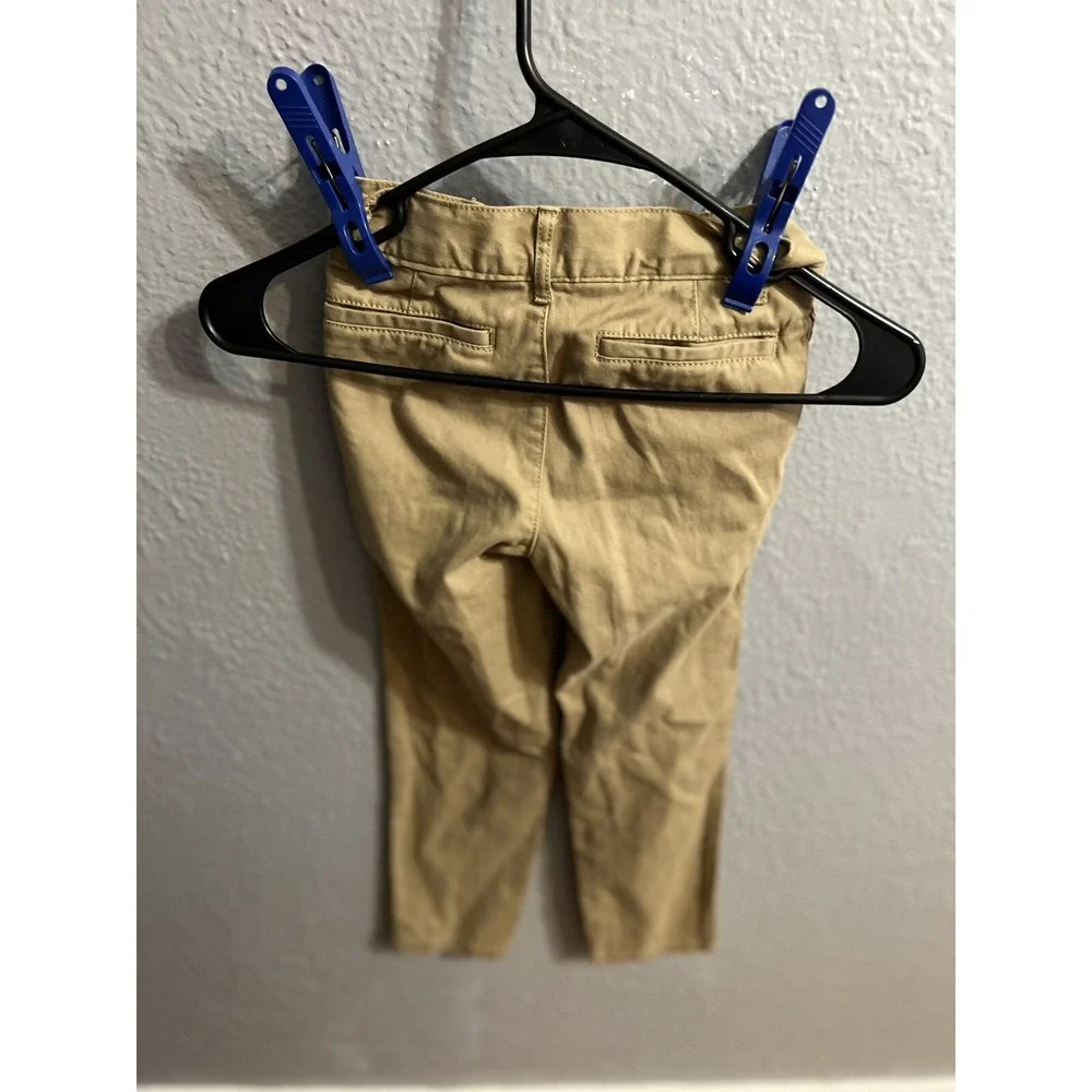 Children's Place Boys Youth 7 Slim‎ Khaki Chino Adjustable Waist Pants